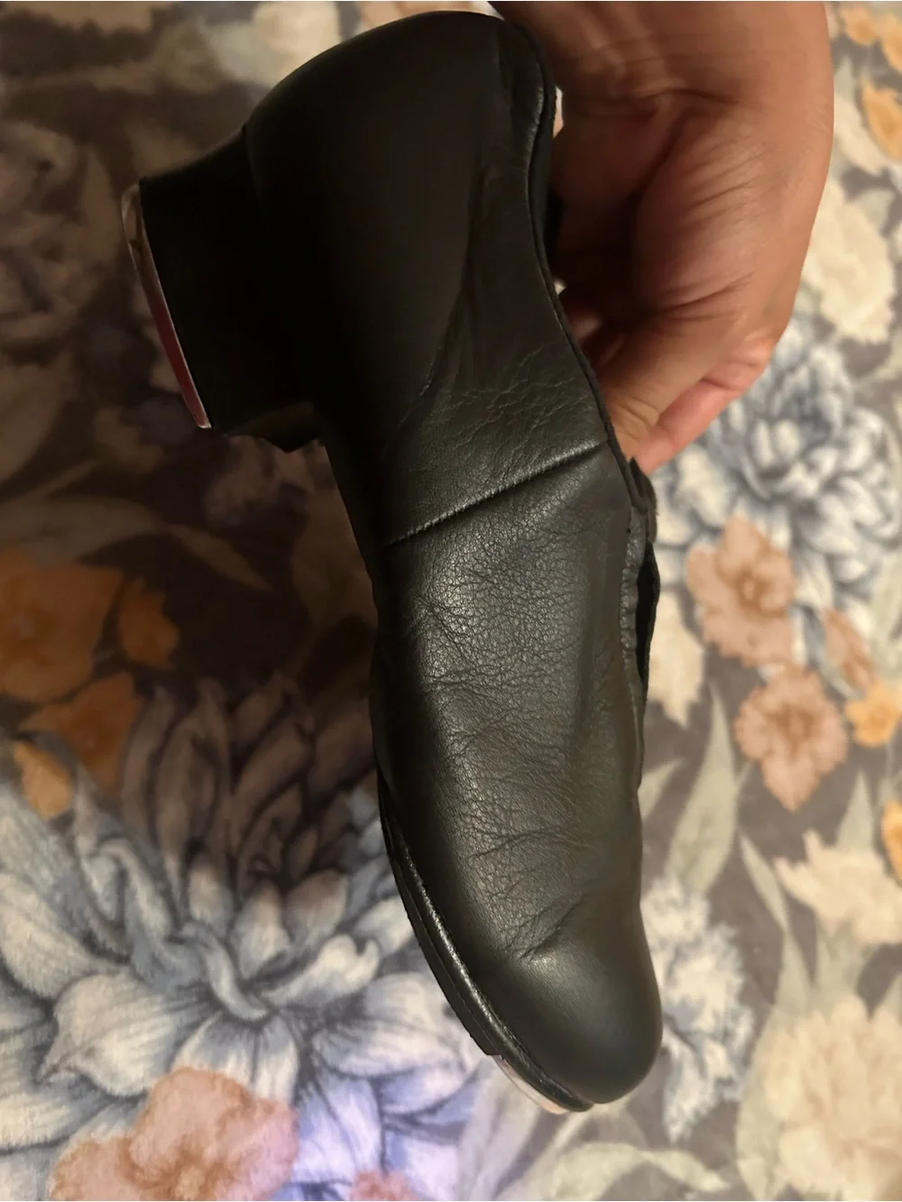 Bloch Tap Flex Slip-On Black Leather Tap Dance Shoes womens 10 M
